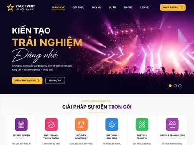 Mẫu giao diện website Website Dịch Vụ Múa Lân Khai Trương (LionDance)
