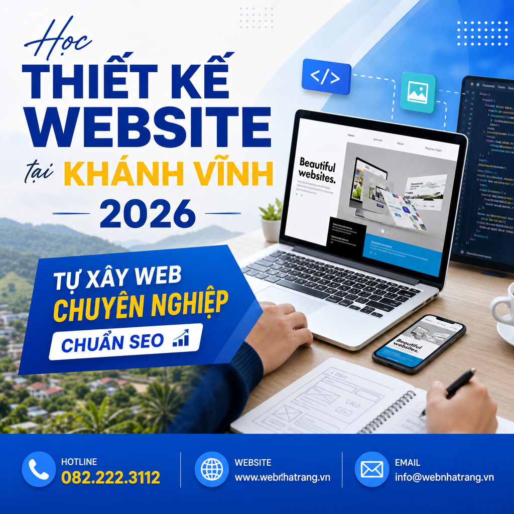 Lộ Trình Học Thiết Kế Website Chuẩn SEO Bứt Phá Đơn Hàng 2026
