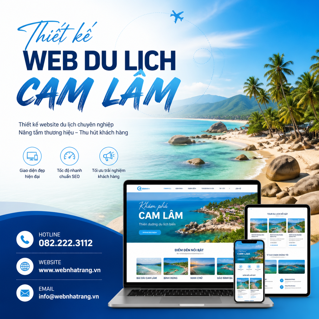Thiết Kế Website Du Lịch Đặt Tour Trực Tuyến Giao Diện Hiện Đại